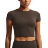 Skims Matte Corset Dri-Fit Short Sleeve Fitness Top Women Tops IU2201-233