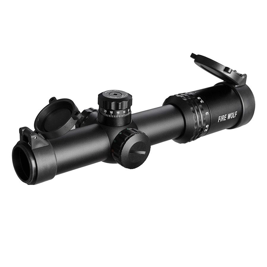 FIRE WOLF Silver 1-4X24 Polka Dot Dense Dot Sight Red Dot Hunting Belt Bracket Suitable for Hunting