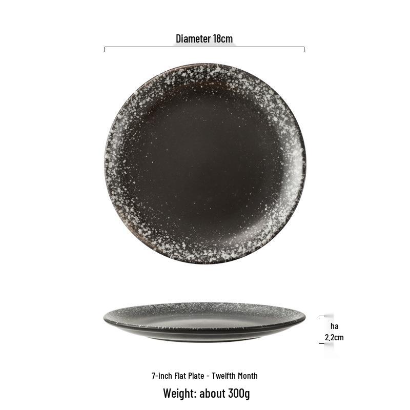 12-inch Japanese Style Round Dinner and Salad Plate