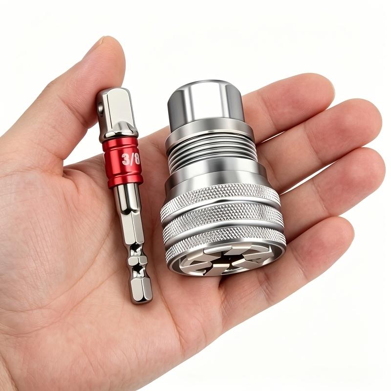 2pcs Adjustable Socket Wrench Set, 10-19Mm (3/8" - 3/4") Multi-Functional Ratchet Socket Wrench, Efficient Bolt And Nut Remover, Auto Repair Tools