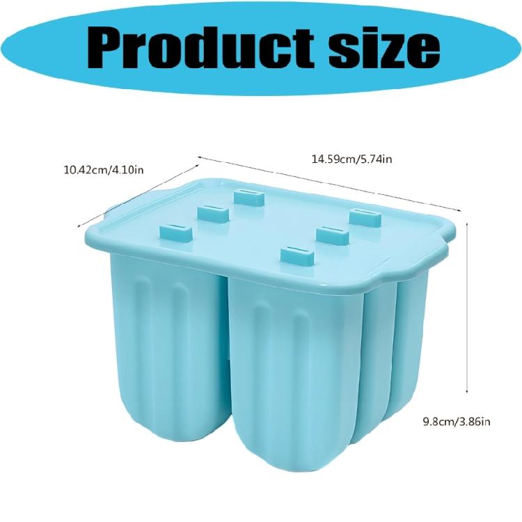 Nontoxic Silicone Ice Lolly Maker Mould 6 Cavity Popsicles Molds For Kids Party Supplies And Homemades Freezing Treats