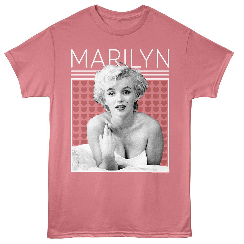 Marilyn Monroe Much Love Waiting In Bed Heart Repeat Men s T Shirt Unisex T-Shirt XL