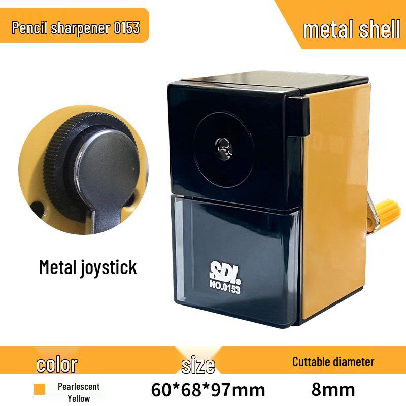 SDI Hand-Crank Pencil Sharpener 0152 - Student Back-to-School Gift