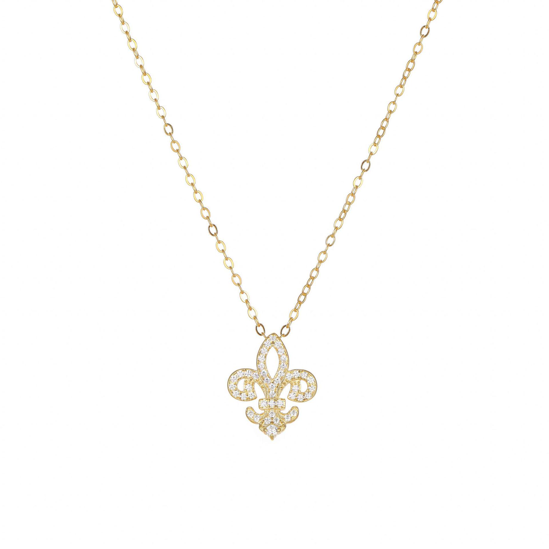 S925 Sterling Silver Phoenix Tail Flower Pendant Necklace with Zirconia for Women - Elegant, Exquisite, and Super Shiny Clavicle Chain. 925 Sterling Silver