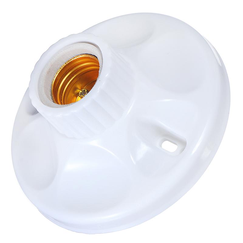 E27 Led Light Bulb Holder Round Socket Base Hanging Lamp Socket Base 6A220V-250V