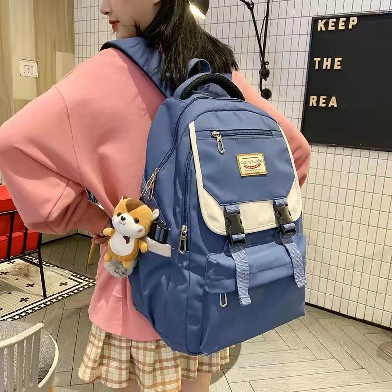 Women's Backpack School Bag, Campus High School Junior High School Student Versatile Trendy Backpack, Large Capacity School Bag, Office Computer Bag