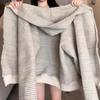 Damen gestreifter Reißverschluss Hoodie Cardigan - Koreanischer Stil, Frühling/Herbst 2026
