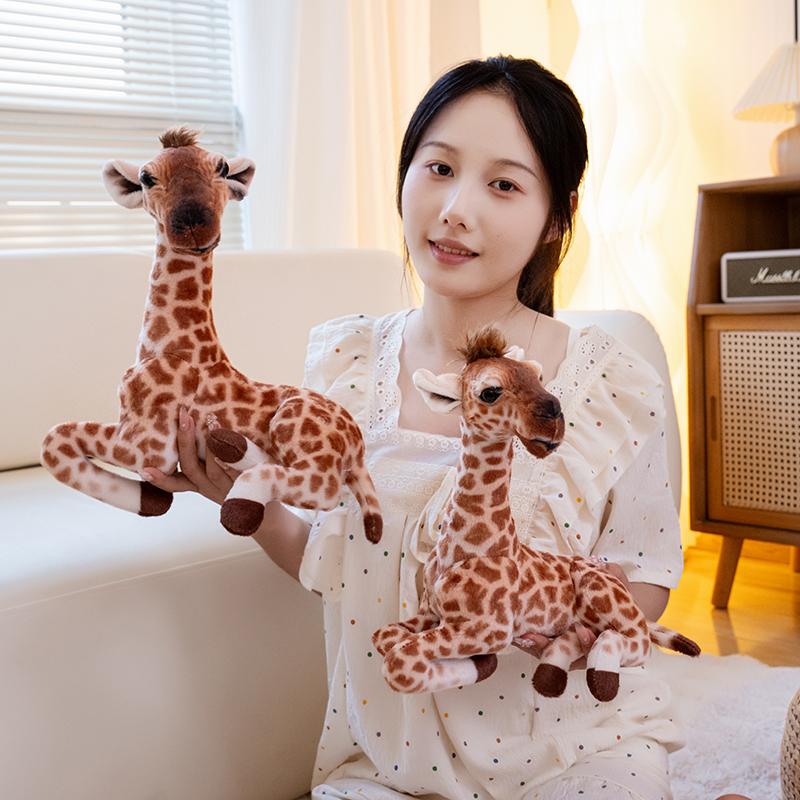 1Pc 25/30CM Lovely Simulation Giraffe Plush Toys Cute Animal Giraffe Dolls Stuffed Soft Toy Kawaii Birthday Christmas Gifts