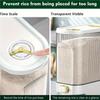 5kg/10kg Rice Dispenser - Large Pantry Storage Container with Measuring Cup & Time Markings2025new