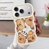 Case for iPhone 11 12 15 Plus 17 Air 14 16 Pro Max 13 XR 8 Soft Phone Cover Capybara Cute