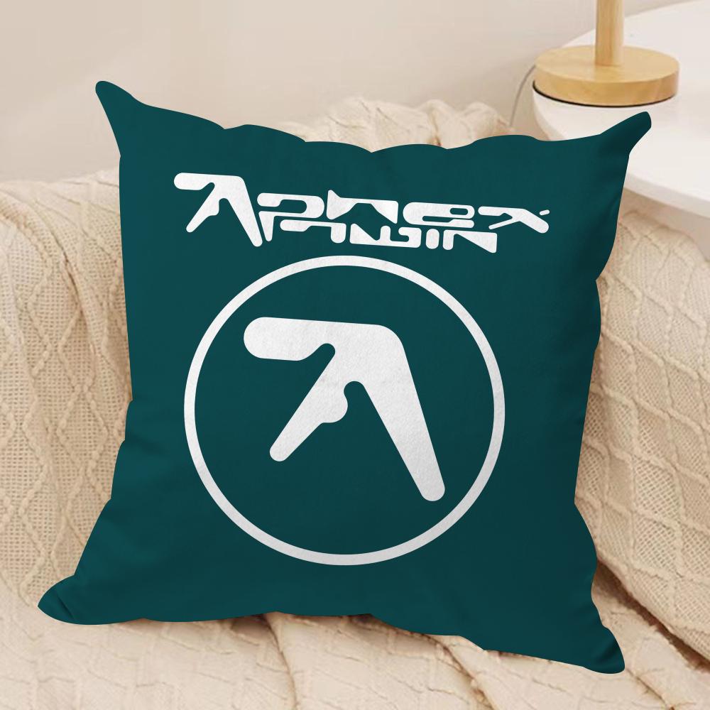 Aphex Twin Richard D James Kissenbezug aus weichem Plüschstoff, doppelseitig bedruckt, Sofakissenbezug für alle Jahreszeiten, Heimdekoration