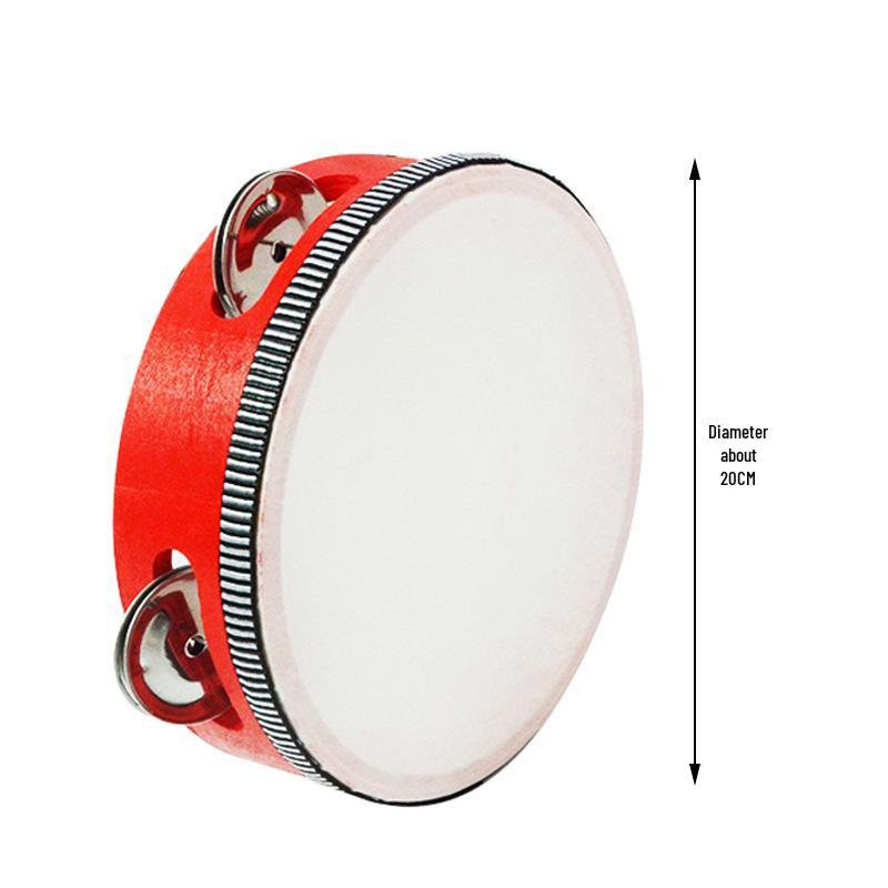 Children's Orff Percussion Instruments: Triangle, Castanets, Maracas, Tambourine, Wood Block, Cymbals