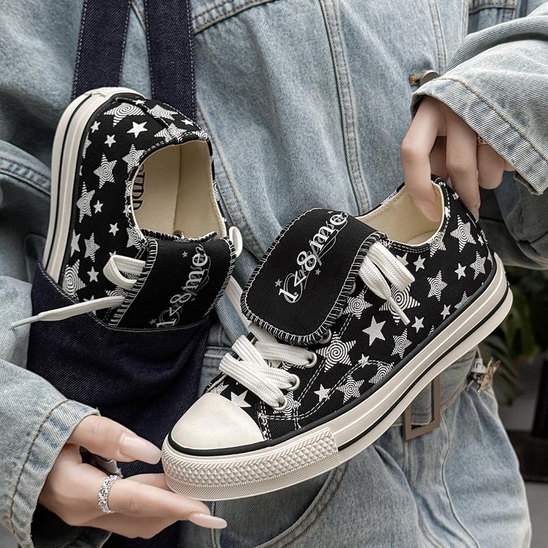 Unisex Canvas Skate Shoes Casual Street Walking Commuting Travel Autumn Comfortable Trendy Footwear Daily Wear Sizes 36-44