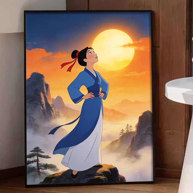 Disney Mulan Princess Diamond Painting Art Kit Handmade DIY5D Home Decor Gift