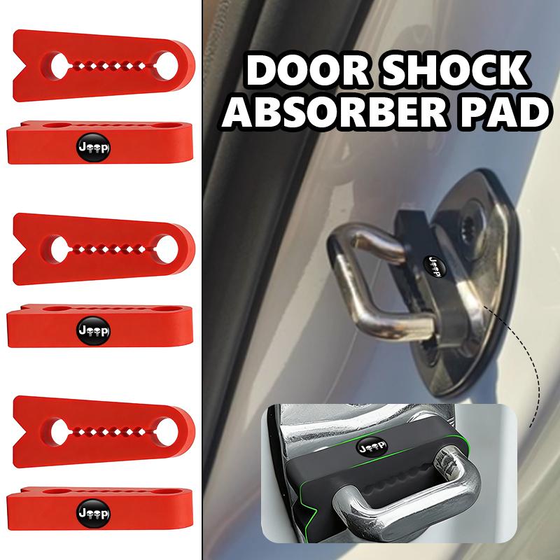 Car Door Lock Buffer Deaf Seal Deadener Silicone Sound Damper Accessories For Jeep Compass Renegade Cherokee Wrangler JK Patriot AMO1