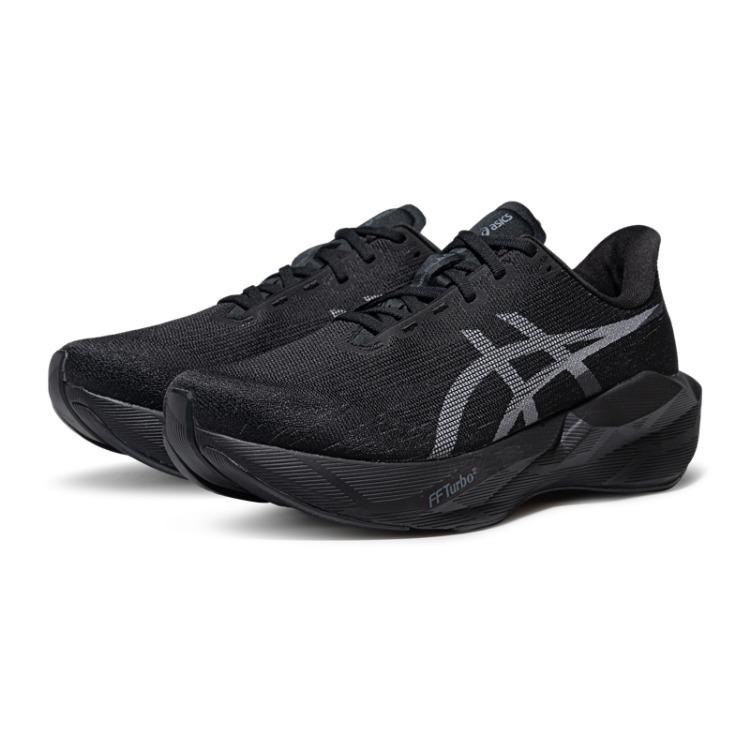 Asics Novablast 6 Szerokie Wygodne Oddychające Responsywne Buty do Biegania Męskie sneakers Czarny Biały 1011C242-002