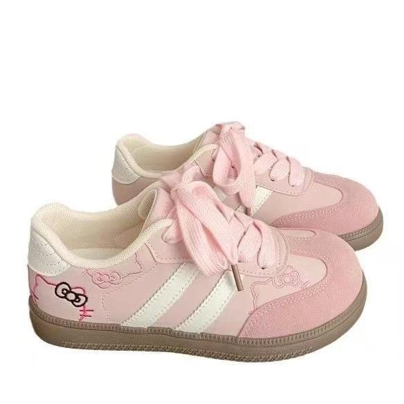 Pink Dexun Forrest Gump board shoes ugly cute spring new chic niche round head student sports