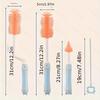Bottle Cleaning Kit - Nipple & Straw Brushes, Food-Grade Silicone Brush & Cleanser, Metal Handle, with Easter Gift for New Moms