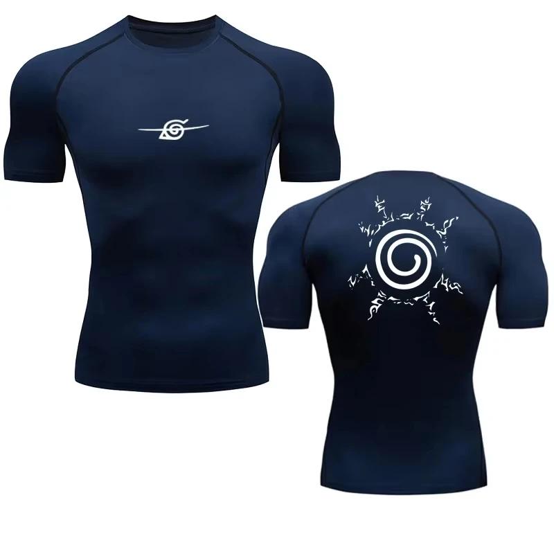 Men's Compression Sport Quick Dry Gym T-shirts Fitness Bodybuilding Quick-drying Sweatshirt Top Tees Summer Male Sweat Absorbent