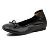 Inner height increase French bow single shoes women's shallow mouth square head soft leather ballet shoes summer new comfortable