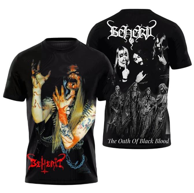 Vtg Beherit Band Music Tour 3D T-shirt S to 5XL 2F1044 L