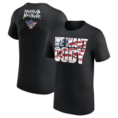 Frauen Herren Schwarz Cody Rhodes Neon American Nightmare T-Shirt Sommer Kurzarm Herren T-Shirts Mode Kinder Kleidung Oberteile