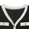 Elegant Vintage Knit Midi Dress Women V-Neck High-Waist A-Line Long Sleeve