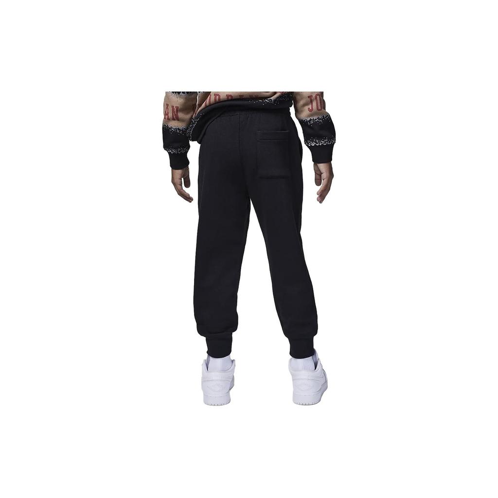 (GS) Air Jordan MJ Essentials Mitglied Jogginghose 'Schwarz Rot' Kinder FV5648-010
