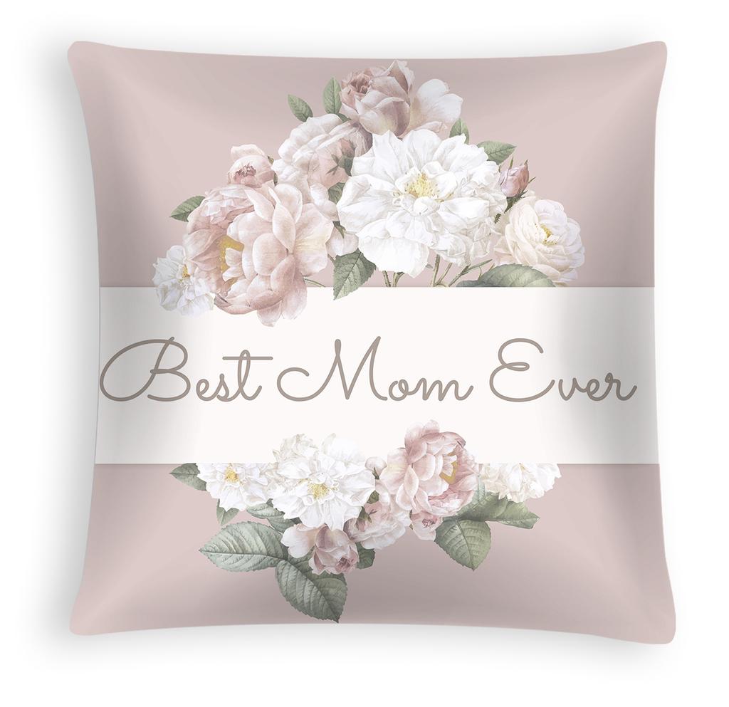 New Mother's Day Pillow Cover, Peach Skin Velvet Cushion Cover, Heart-shaped Letter Sofa Cushion Cover for Home Use