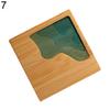 Żywica epoksydowa Przezroczysta bambusowa podkładka izolacyjna Landscape Coaster Cup Holder Mat