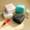 Mini jewelry storage box portable family travel earrings necklace storage box female ring organizer PU leather display box