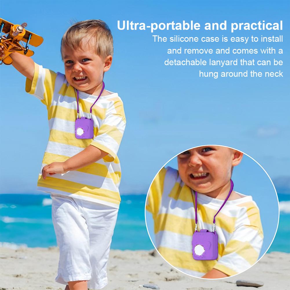 Silicone Cover Case Anti-Drop Protective Skin Cover with Lanyard Protective Case for Bitzee Dis Ney Interactive Digital Pet