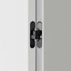 B118 Zinc Alloy 3D Adjustable Invisible Door Hinge 180° Swing Concealed Cross Hinge for Wood Bifold Doors