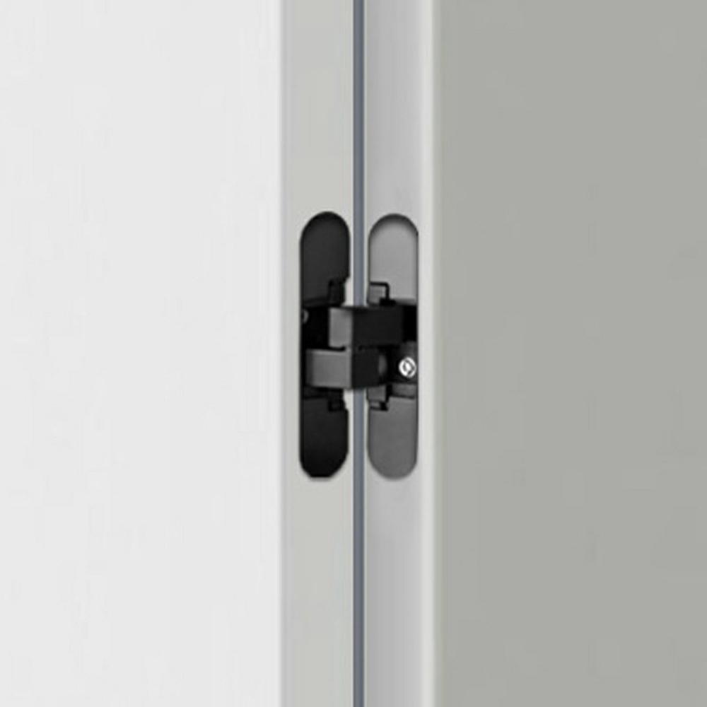 B118 Zinc Alloy 3D Adjustable Invisible Door Hinge 180° Swing Concealed Cross Hinge for Wood Bifold Doors