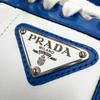 Excellent PRADA Low Cut Sneakers Triangle Logo Triangle Plate Blue 5 2EE364 Used