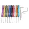 10PCS Tap Extractors with 3 Auxiliary Wrench Stainless Steel Stripped Broken Tap Remover Tool Kit