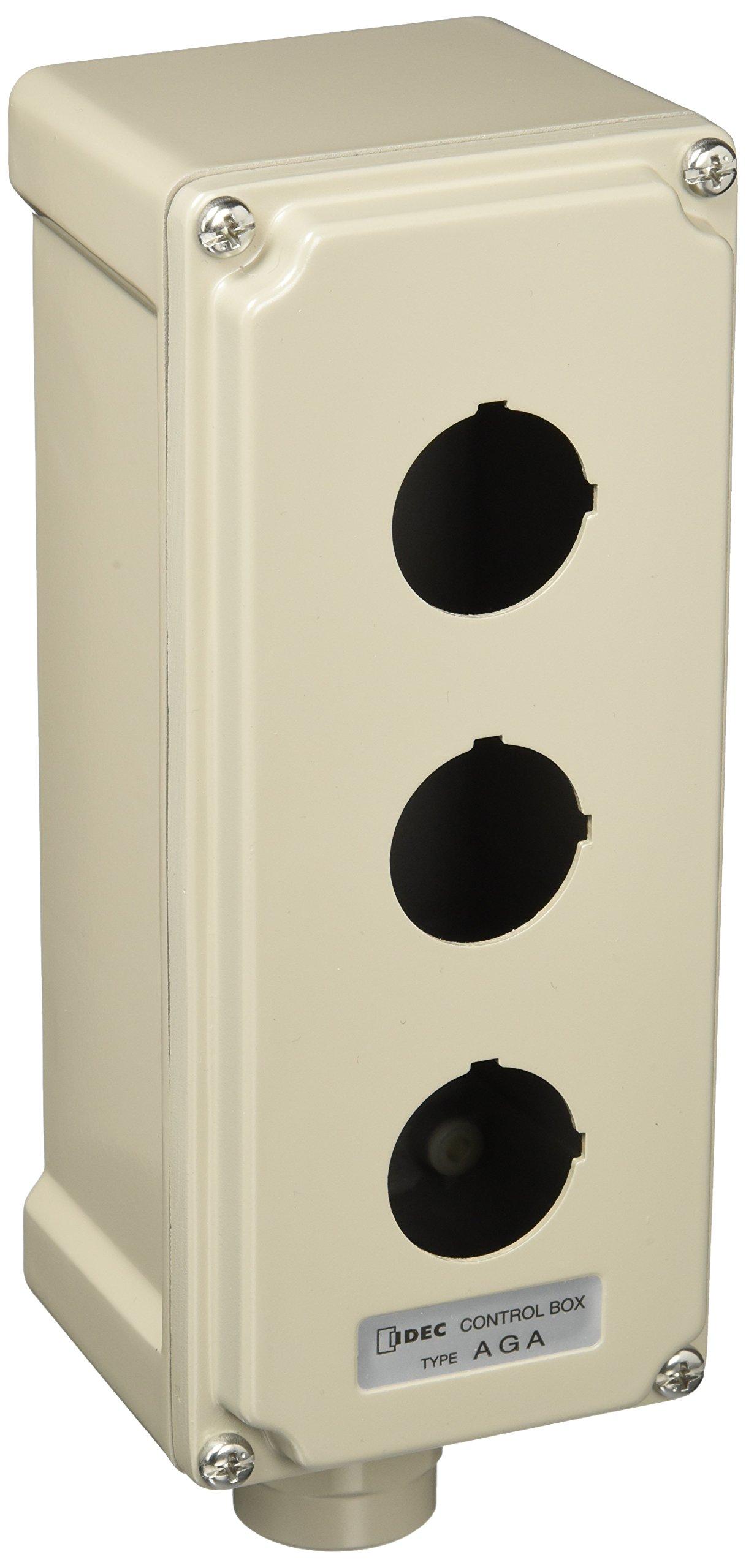 

IDEC type control box IP65 use with holes Standard type AGA311Y 30AGA 3-point