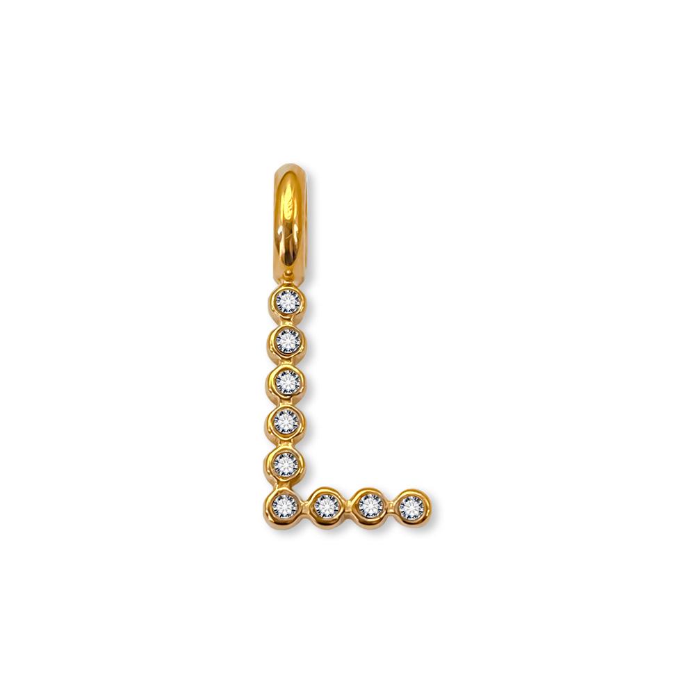 Chihang Fashion English Letter Zirconia Pendant Necklace - DIY 26 Letter Accessories