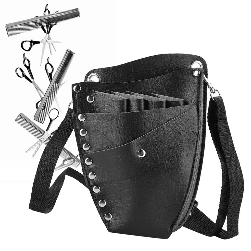 Multi Functional Scissors Bag Hair Clip Comb Hairdressing Tool Storage Waist Bag