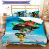 3pcs angry Birds pattern bedding set duvet cover set includes duvet cover &pillowcases, perfect all season bedroom decoration & gift
