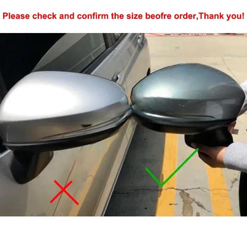 For Honda Fit Jazz Shuttle City 2014-2018 ABS Rearview Side Mirror Cover Wing Cap Exterior Door Housing Trim Adhesive Sticker