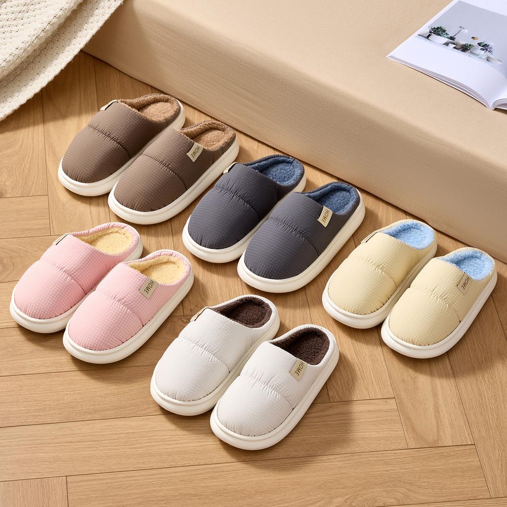 Winter Women Home Slippers Plush Warm Thick Bottom Slides Breathable Soft Non-slip Slippers Indoor Outdoor Men Casual Slippers