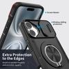Phone Bag for Magsafe Magnetic Ring Case for Iphone 17 Pro Max 16 15 14 Plus 12 13 Pro Max Iphone17 Kickstand Lens Cover