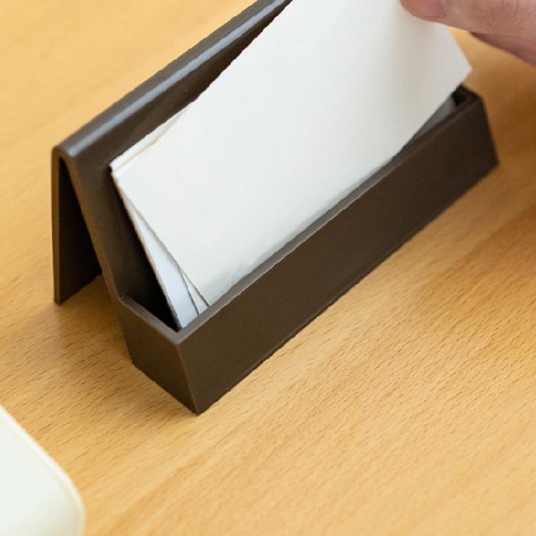Plastic Name Card Display Holder Large Capacity Office Desk Business Card Stand