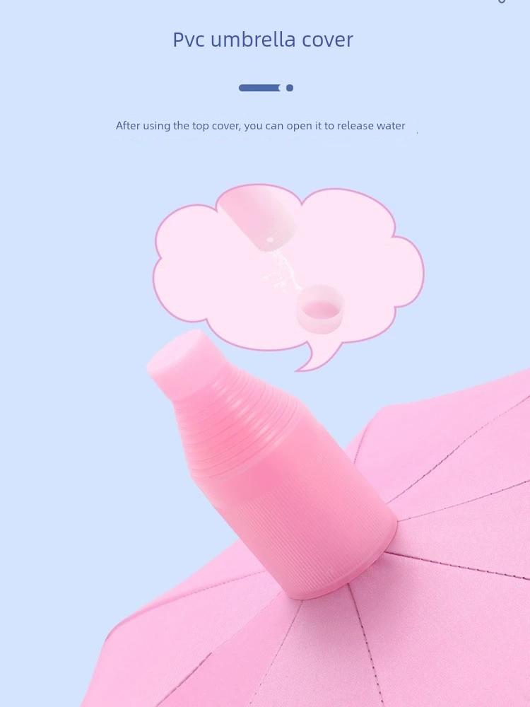 Children's Umbrella for Babies, Kindergarten Kids, Elementary School Students, Boys and Girls, Automatic Dual-Use Cartoon Print Umbrella