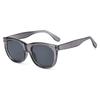 Retro large frame brown sunglasses women's street shot round face concave shape anti-ultraviolet advanced sunglasses s