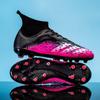 Scarpe da Calcio High Top Antiscivolo Ag Chiodi Lunghi Scarpe da Calcio da Uomo Chiodi Spezzati Scarpe Speciali per Allenamento Resistenti all'Usura Calcio
