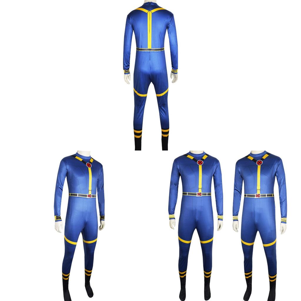 Cosplay oblek Cyclops z X-Menů ze spandexového materiálu pro hraní rolí v anime a hrách