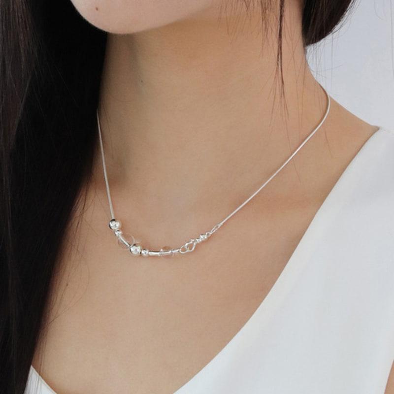 

NUDOOR Layer bead necklace 45cm