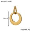 CARLIDANA Trendy 3D Spaceman Astronaut Pendant Space Themed Gold Plated DIY Accessories Stainless Steel Moon Heart Jewelry Charm